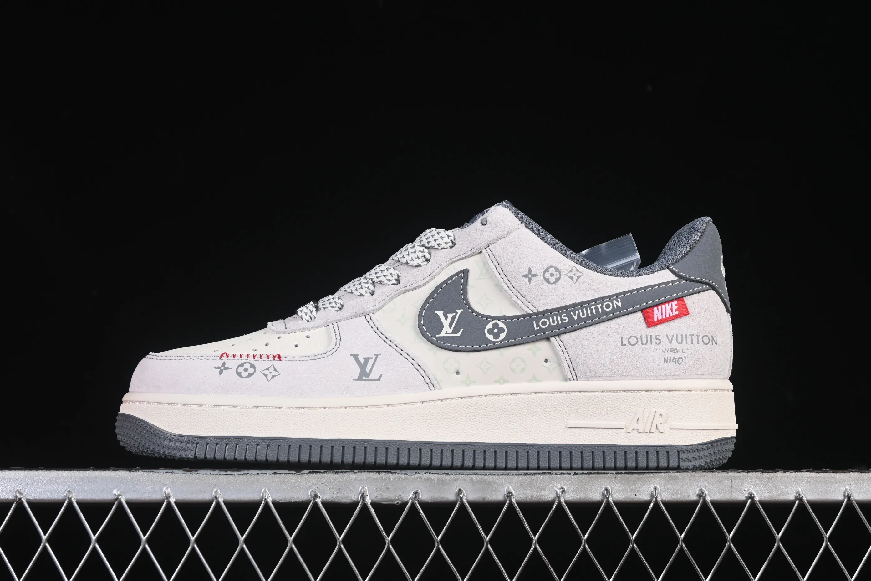 All categories Nk Air Force 1 Air Force series Nk Air Force 1 Low Air Force low-top Nike Air Force 1'07 Low LV joint gray hook woven label Air Force 1 low-top casual sneakers CX5050-Y25